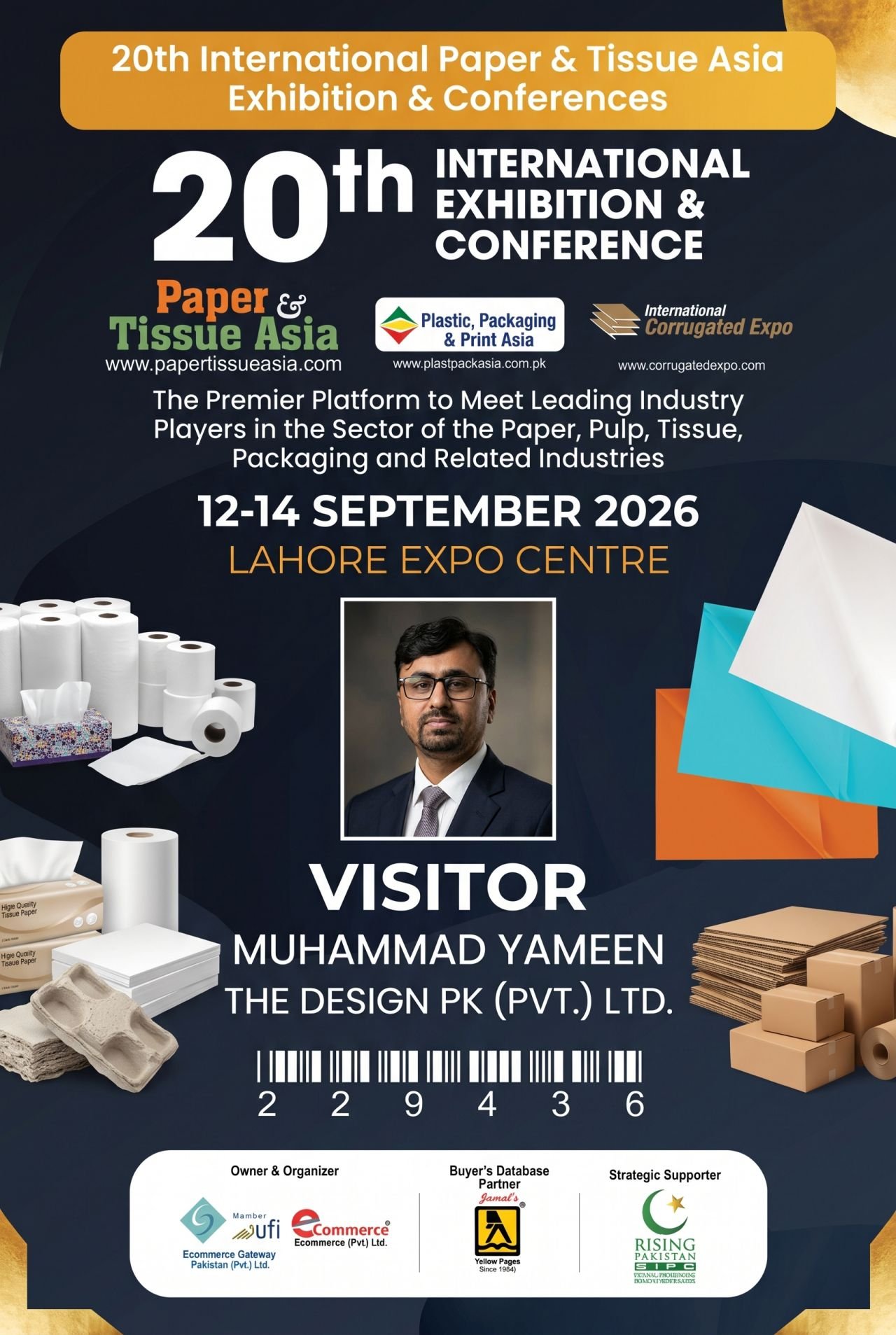 Paper and Tissue Asia 2026 at Lahore Expo Centre
