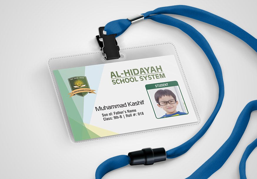 School ID Card design for Al-Hidayah