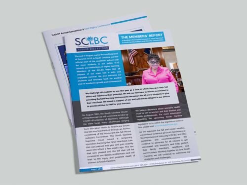 SCLBC newsletter design, August 2022 edition