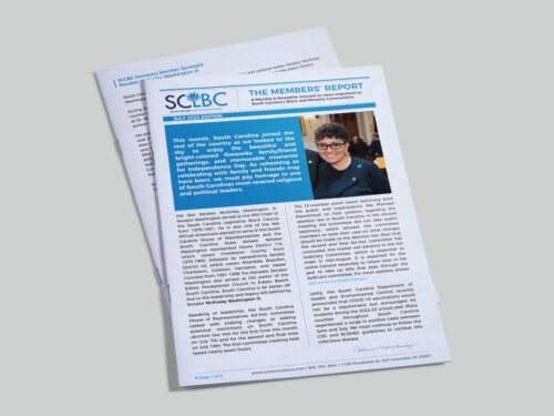 SCLBC newsletter design, July 2022 edition