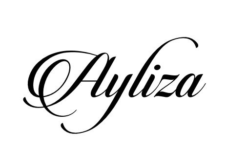 Ayliza logo, script wordmark