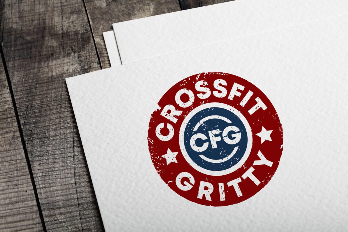 Logo Design, CrossFit Gritty Stamp by The Design PK