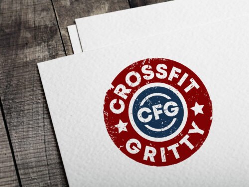 Logo Design, CrossFit Gritty Stamp by The Design PK