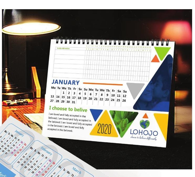 LoHoJo desk calendar 2020