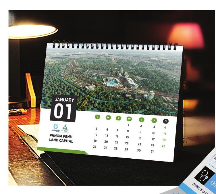 Phnom Penh Land Capital desk calendar