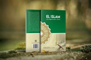 Book cover design for MQI Spain, El Islam, shown as a mockup