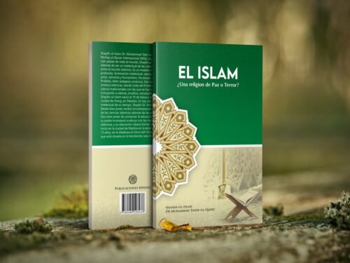 Book cover design for MQI Spain, El Islam, shown as a mockup