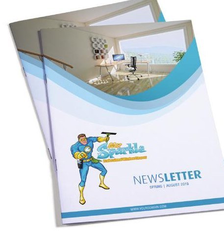 Sparkle newsletter design