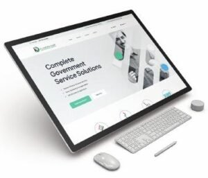 Website development for Kadi Business Center, homepage