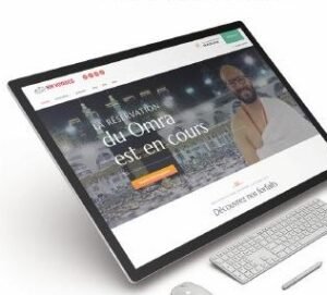 Website development for MM Voyages, homepage