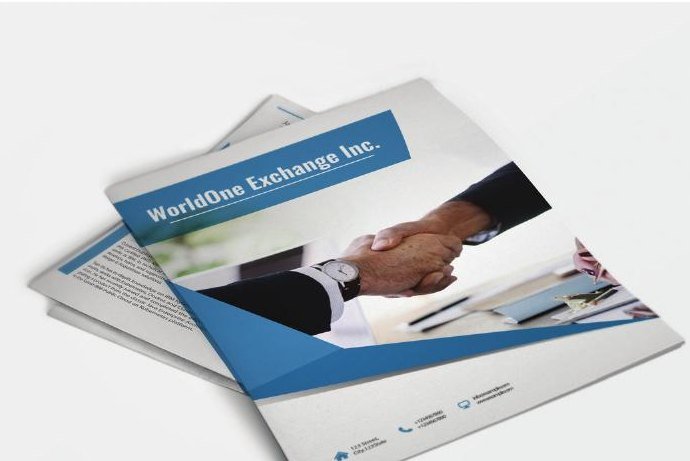 WorldOne Exchange brochure design
